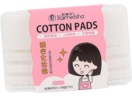 Beatifufu Doppelseitiges Gesichtsquasten-Make-up-Baumwoll-Wattepad-Set Reinigungswerkzeug sicher für alle Hauttypen