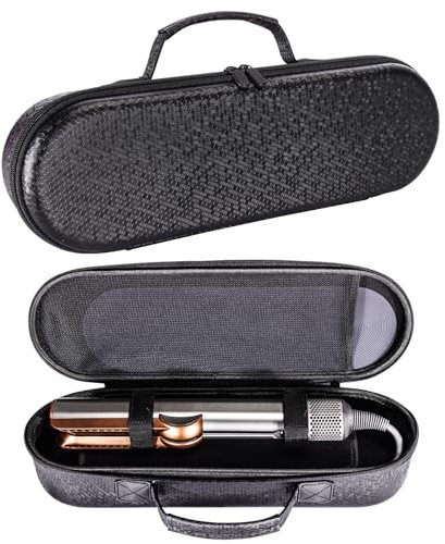 Mumlicha Custodia per piastra per capelli Dyson Airstrait, custodia protettiva compatibile con Dyson Airstrait, borsa da viaggio per piastra per capelli Dyson Airstrait, Nero , Alla moda