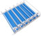 Drink Organiser for Fridge, 6 Row Drink Dispenser with Dampening Pushers, Slide Rail Can Organiser for Beer, Wine (18.9 in)