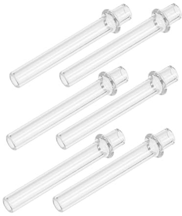BESTYASH 6stücke Glas Dochthalter Für Öllampen Ersatzrohre Aus Glas Für Kerosin Und Alkohollampen Langlebige Lampenröhren Für Einfache Wartung Und Vielseitige Anwendung Im Haushalt