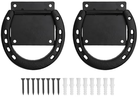Haofy Horse Taste Tie Ring Tack und Supplies Accessoires, Krawattenring Verhindert, DASS Pferde Stabil Rostfreie Stahl -Hitching -Montage -Hardware -Lieferungen Zurückziehen