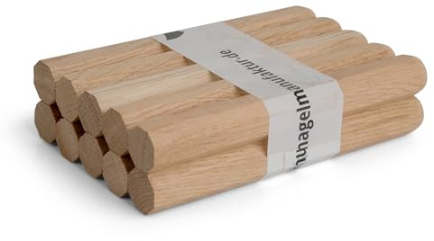 Woodsellers Holznägel Eiche universal 280 mm – Ø 14‑20 mm (wählbar) – Massivholz-Holznagel für Fachwerk, Dachstuhl & Holzbau – naturbelassen & technisch getrocknet