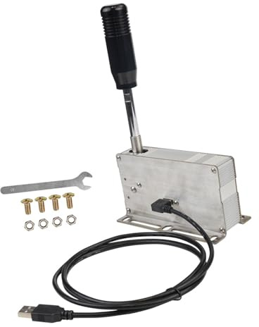 PC Racing Sequential Shifter, schnelle Reaktionsgeschwindigkeit, Schalthebel Controller aus Aluminiumlegierung, kompatibel mit Major Wheel PC Racing Sequential Shifter