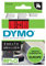 DYMO D1 étiquettes autocollantes authentiques | rouleau de 9 mm x 7 m | impression en noir sur fond rouge | autocollantes | pour étiqueteuses LabelManager
