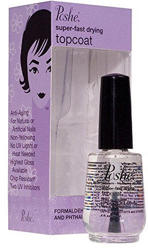 Poshe, Topcoat per unghie ad asciugatura extra rapida, 14 ml