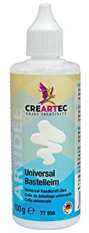 CREARTEC - Universal Bastelleim - Vielseitig einsetzbares Klebemittel - 100 g - transparent - Made in Germany