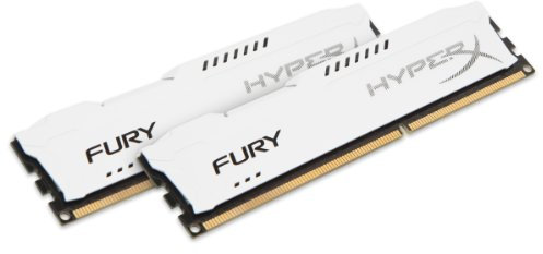 HyperX HX318C10FWK2/16 Fury 16 GB (2 x 8 GB), 1866 MHz, DDR3, CL10, DIMM, Bianco