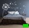 ilka parey wandtattoo-welt® Wandtattoo Wandaufkleber Pusteblume Blüten Schmetterlinge Wunschtext M1416 - ausgewählte Farbe: *Maigrün* - ausgewählte Größe:*S 100cm breit x 110cm hoch