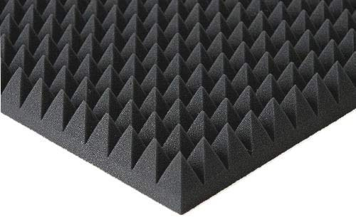 Pyramiden -Schaumstoff SELBSTKLEBEND Flammhemend MVSS302 Schallschutz-Schaumstoff Noppenschaum (Mit Selbstklebend ca. 100 x 50x5cm)