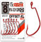 FANATIK Haken Offset FO-3312-XL gr. 8, 6, 4, 2, 1, 1/0, 2/0, 3/0, 4/0, 5/0 jig Angel Fishing Hook für Gummiköder (Rot, 52mm - #5/0-2 Stück)