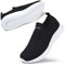 STQ Scarpe Ginnastica Donna Sneakers Senza Lacci Comode Running Tennis Corsa Palestra Camminare Memory Foam Scarpe Nero Bianco 36 EU