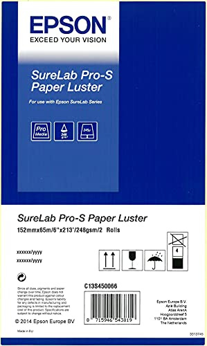 Epson SureLab Pro-S Paper Luster BP 6x65 2 Rollen