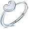 Yumilok Damenring Herz Schwan Kuss Ring Ehering Verlobungsring Freundschaftsring Lifestyle-Ring 925 Sterling Silber verstellbar für Damen