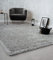 the carpet Willow Langflor, Hochflor Teppich, Wohnzimmer, Schlafzimmer, Modern, Weich, Matt, Einfarbig, Unifarben, Silber 80 x 150 cm