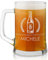 Maverton Boccale per la Birra in vetro con personalizzazione - capienza 500 ml - H12 cm x Ø8,5 cm - ottima idea regalo per le feste perfetto per ogni uomo amante della buona Birra - campione