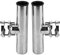 Keenso Boot Schienenhalterung Angelrutenhalter, 2 Stück Edelstahl Siehe Angelrutenhalter 32mm Bis 50mm Schienenhalterung für Tournament Style Clamp Boot/Yachtteile