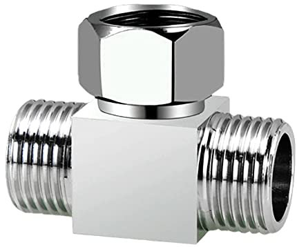 bzcemind 1 raccord en T de 1,27 cm BSP en laiton en forme de Y mâle/femelle coudée à quatre voies Raccord Union Raccord MFM