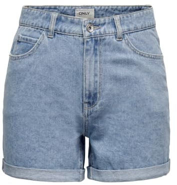 ONLY Female Jeans-Shorts ONLVEGA Hohe Taille Normal geschnitten Shorts | Denim shorts