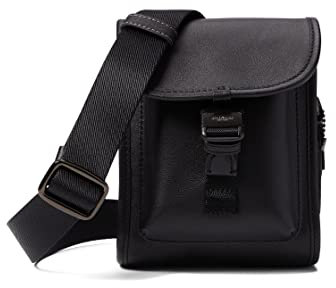 COACH Charter North/South Crossbody für Herren mit Hybrid-Tasche aus Glattleder, Schwarz, Einheitsgröße