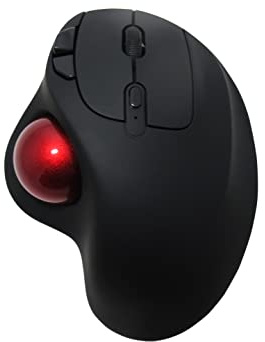 MOJO Multi-Modus wiederaufladbare leise Trackball-Maus (Bluetooth + kabellos)