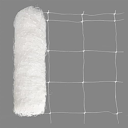 Toolazy Plastic Garden Trellis Netting Bulk Roll 47''x328' Heavy-Duty Garden Netting for Climbing Plants,Garden Melons Vegetables, Grape Racks, Hydroponic