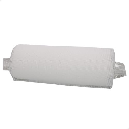 AKTIVE 62664 - Abnehmbares Strandstuhlkissen, Weiß, 35 x 14 x 5 cm, Strandzubehör, Strandbedarf, tragbares abnehmbares Kissen für Strandstühle