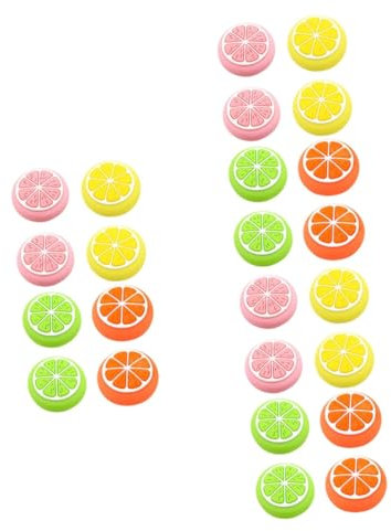 Gadpiparty 24piezas Cubiertas De Silicona para Joystick De Limón De De Pulgar Antideslizantes para y Controladores