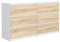 MebLocker Commode à 6 tiroirs, 120 cm, idéale pour Le Salon, la Chambre à Coucher, la Chambre d'enfant, la Chambre d'adolescent et Le Bureau, Solution Moderne et élégante (Sonoma Blanc)