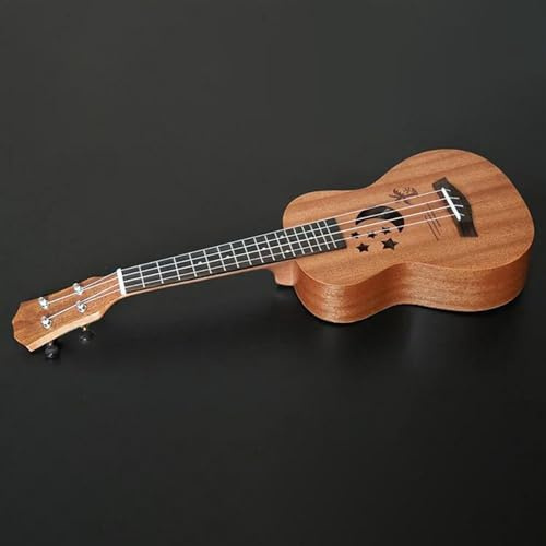 21 Zoll Akustische Elektrische Ukulele 4 Saiten Gitarre Sapele Holz Korpus Palisander Griffbrett Ukelele Ukulele Einsteiger Kit (Color : Electric)