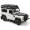 Risopen Kompatibel für Land Rover Defender Off-Road 1:24 Auto Spielzeug Weiß Legierung Metall Druckguss Classic Fahrzeug Modell Spielzeug Mini Luxusfahrzeug Modell Sammlung und Geschenk für Aldult Kid