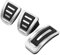 Pedalkappen Für VW Für Polo 9N 6R Für Bora Für Golf MK4 IV Auto-Styling Edelstahl-Gasbremspedal MT Pedal Auto-Styling Auto-Fußpedale