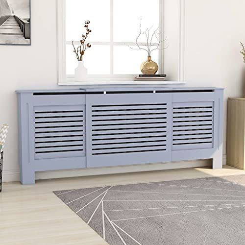LXYZWRW Accessoires électroménagers cache-radiateur en MDF gris 205 cm