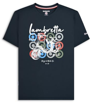 Lambretta Mens Sct Brnd T Blue S
