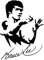 10,3 Cm * 14,2 Cm Bruce Lee Autoaufkleber Vinyl Aufkleber(Black)