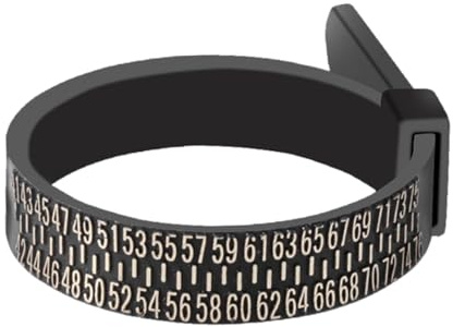 Acunny Ringmaßband - Ringgrößenwerkzeug | Ringgrößenmesswerkzeug, Ringgrößenband Tragbares, wiederverwendbares Ringmessband, Schmuckgrößenwerkzeug für Männer, genaue Messkreise