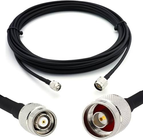 RANGEFUL 7m RP-TNC Maschio a N Maschio cavo coassiale — HF-240 (equivalente a LMR 240) prolunga a bassissima perdita — per LTE Antenna esterna 4G 5G 6G Modem Amplificatore GSM Router WIFI Ripetitore