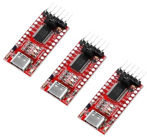 AYWHP 3 Stück FT232RL USB TTL USB-C zu TTL Seriell Konverter Adaptermodul für 3,3V und 5V kompatibel mit Arduino