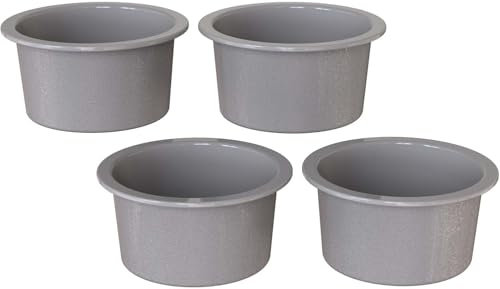 Lot de 4 Mini Moules à Gâteau,10CM Antiadhésif Moule Silicone Gateau Rond,Moules à Pâtisserie Réutilisables per Torte Alla Frutta, Cheesecake, Mousse, Quiche, Senza BPA, Lavabile in Lavastoviglie