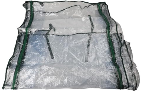 MonoSora Gewächshausabdeckung mit Rollladentür PVC Wasserdicht Transparent Pflanzenwachstumszelt für Garten 100x50x150cm und 130x90x150cm