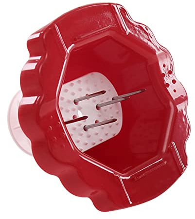 Grater Finger Protection Holder, Finger Guards for Cutting, Guard Grater Slicer Vegetable Slicing Finger Protector, Kitchen Fruit Cutter Hand Guard, Plastic Material, Red
