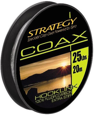 Strategy Coax, Vorfachmaterial Fluorocarbon 20m 25Lbs