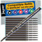 Jaymo Replacement for Montblanc 128214 - Measures 3.875 in / 98 mm Long - Ballpoint Pen Refill - 12 Blue