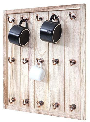 Mendler Porte-tasses Marano style shabby vintage 50x45x5cm nature