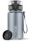 720°DGREE Kinder Trinkflasche 350ml “uberBottle“ crystalClear +Sieb - BPA-Frei, Auslaufsicher - Für Schule, Kindergarten, Mädchen & Jungs ab 3 Jahre - Kleine Wasserflasche - Leicht, Stoßfest