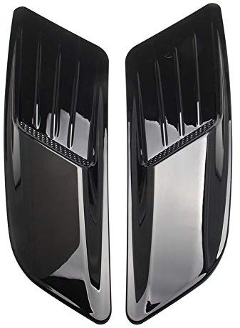 Aublinto 1 Paar Auto Lufteinlass Aufkleber, Entlüftungshaube Motorhaube Universal Lufteinlass Dekorative Aufkleber für Auto SUV Pickup Truck