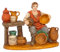 AC - Figura de alfarero para belén navideño 7,3 x 8,7 x 4,2 cm, durexina, Figura Decorativa Nacimiento, Pesebre, Navidad, decoración Tradicional