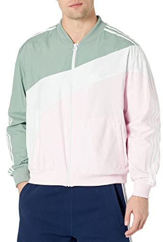 adidas Originals Swirl Veste de surv tement tiss e Argent /vert/rose transparent Taille 2XL, Vert argent /rose transparent, XX-Large