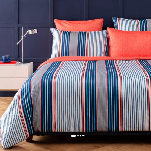 Tommy Hilfiger Bettwäsche-Garnitur Papaya Stripes (200 x 200+2x80x80)