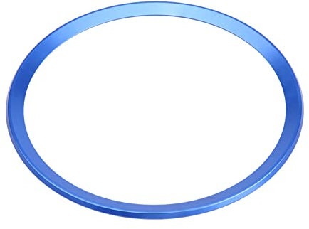 Auto-Lenkradring-Abdeckung, Aluminiumlegierung Auto-Lenkradring-Abdeckung für Audi A1 A3 A4 A5 A6 Q3 Q5 (Blau)