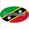 Klebeetiketten - Aufkleber - Fahne - Flagge - St Kitts - 10x6,6 cm - mit Wunschtext - Name - personalisiert - Namensaufkleber - Autoaufkleber - Racing